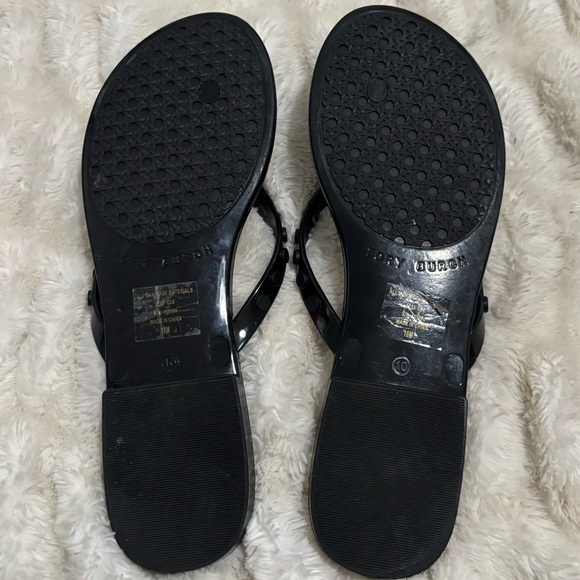TORY BURCH Women's Studded Jelly Thongs Sandals Flats - Picture 10 of 12